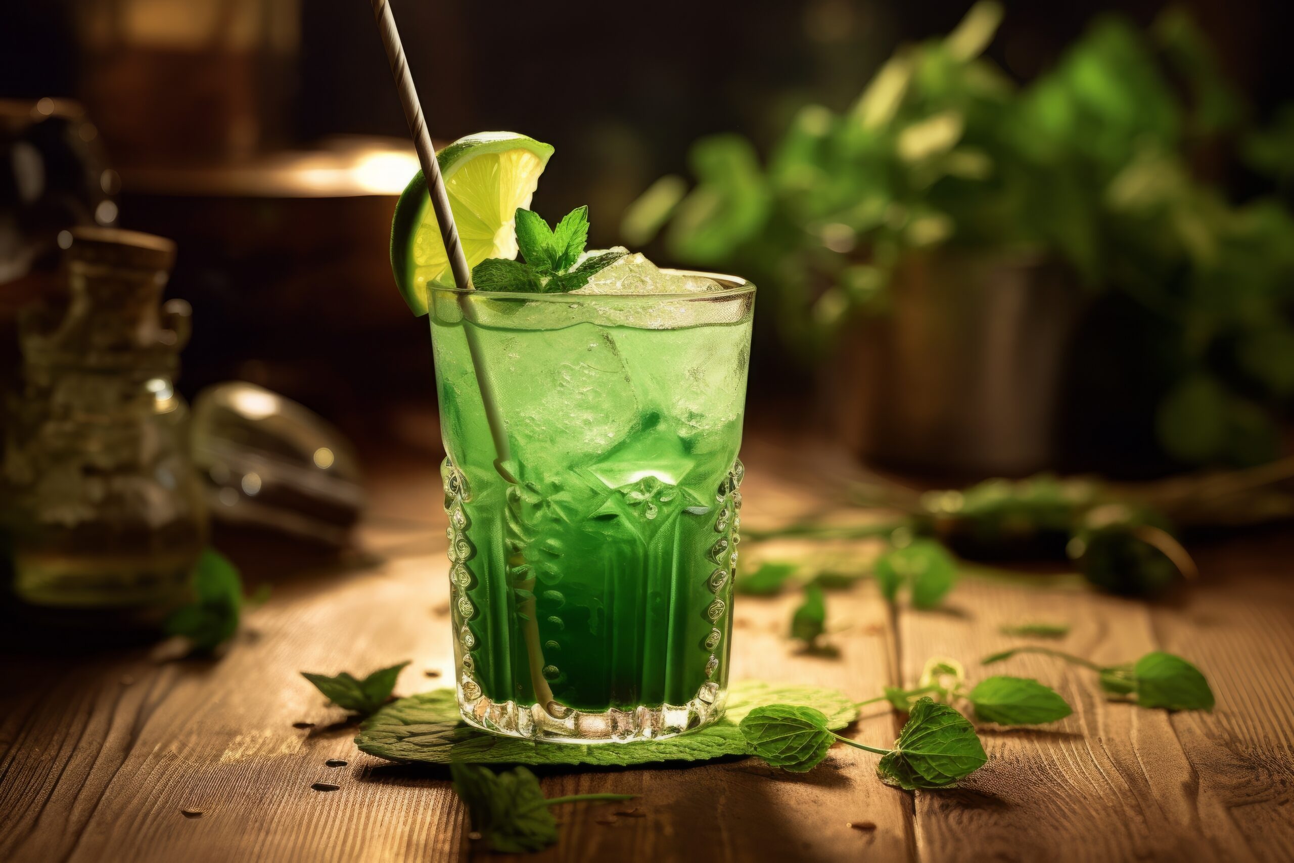 Grafik für -Cocktail-Mixen für Anfänger:innen: Der WIFI-Cocktail 2024 „Green Breeze“