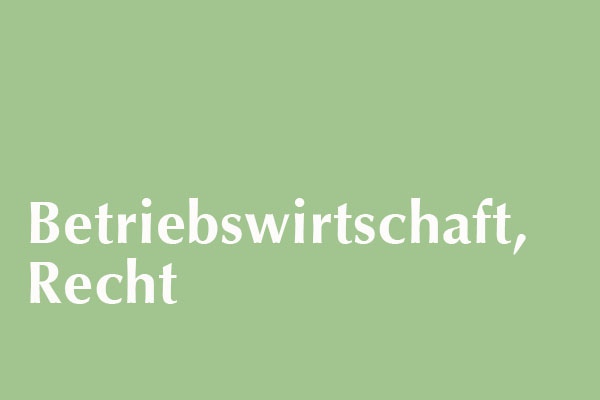 Betriebswirtschaft, Recht: Betriebswirtschaftliche Weiterbildung