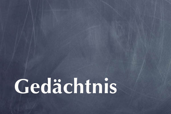 Gedächtnis