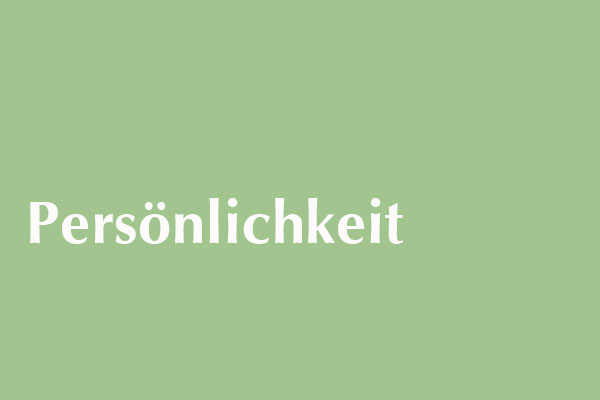 Weiterbildung zum Thema Persönlichkeit